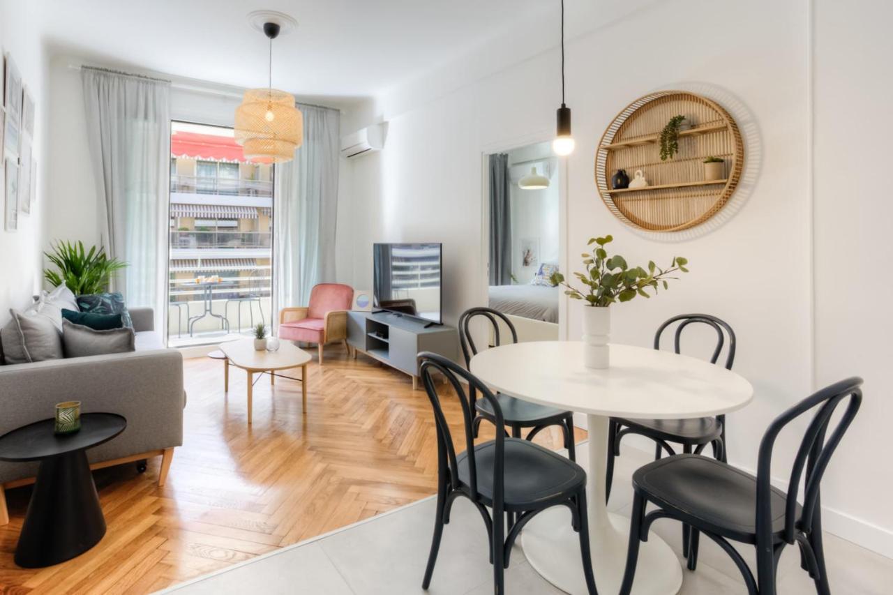 #29 Suite Gambetta Ac Sea View 2 Bedrooms 1Min Walk To Promenade & Sea Nice Luaran gambar